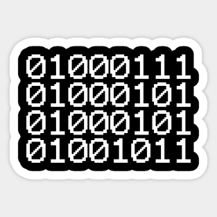 BINARY GEEK Sticker